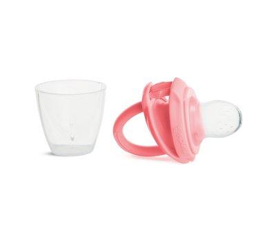 Alimentateur anti-touffement en silicone rose
