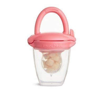 Alimentateur anti-touffement en silicone rose