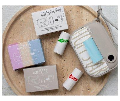 3 Rouleaux de Papier Recharge cologique pour Appareil Photo Hoppstar Artist Couleurs