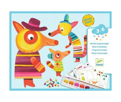 Peinture La Famille de Renards