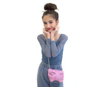Borsettina Tracolla Moon Glitter Rosa