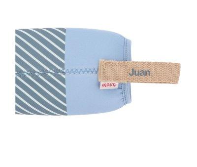Funda Neopreno  Stripes Blue 500ml Personalizable