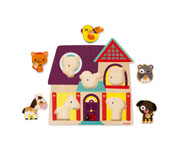 Puzzle musical embotable Amis Animaux