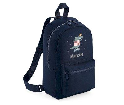 Mini Fashion Backpack Navy Personalized Croc