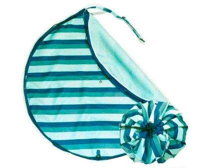Play & Go Waterproof Bag OUTDOOR Blue Stripes Green
