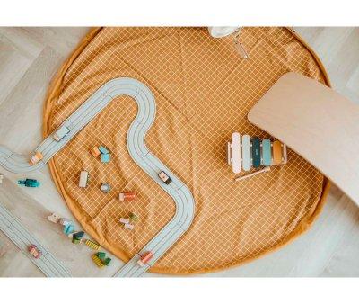 Sacco Play & Go Organic Checks Mustard
