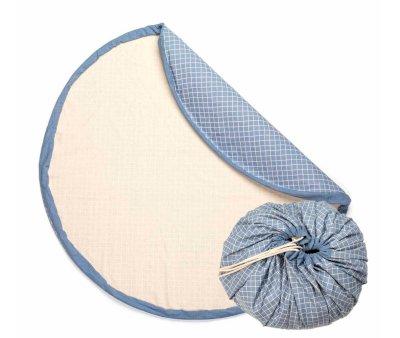 Sacco Play & Go Organic Checks Blue