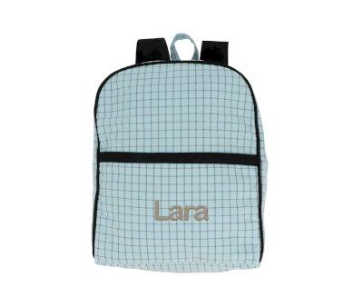 Zaino Personalizzabile Nordic Check Blue