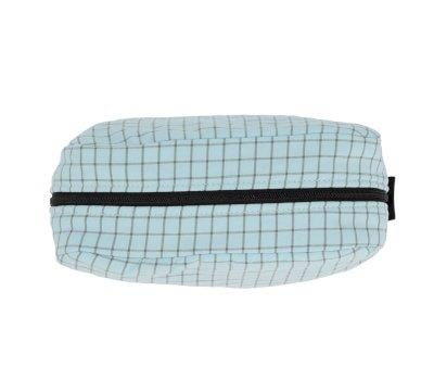 Large Nordic Check Blue Personalised Toiletry Bag
