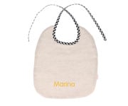 Babero Vichy Negro Personalizable