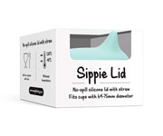 Tapa Sippie para Vaso Silicona Menta