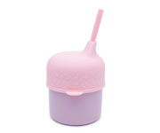Tapa Sippie para Vaso Silicona Rosa