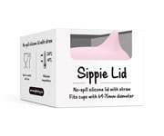 Tapa Sippie para Vaso Silicona Rosa