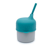 Tapa Sippie para Vaso Silicona Azul Dusk