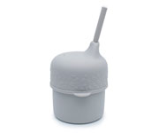 Tapa Sippie para Vaso Silicona Gris