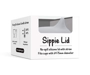 Tapa Sippie para Vaso Silicona Gris