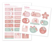 29 autocollants pour objets Sweet Deer