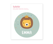 Grand Autocollant Animal Friends pour bote  lunch