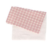 Cesta con Secababitas Vichy Rosa Personalizable