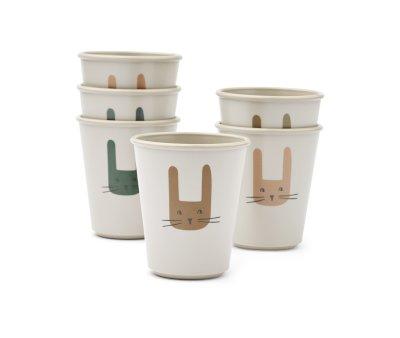 Pack 6 copos Lana Bunny/Sandy