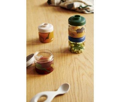 Pack de 4 dispensadores de alimentos Dominique Dinosaurs/Mist