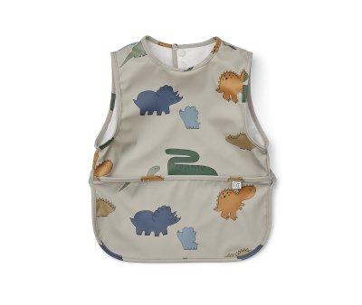 Bib Without Sleeves Bria Dinosaurs / Mist