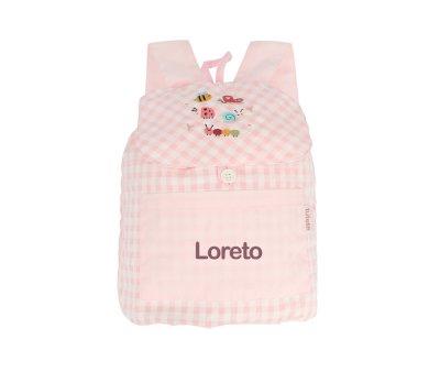 Small Vichy Bugs Personalised Backpack