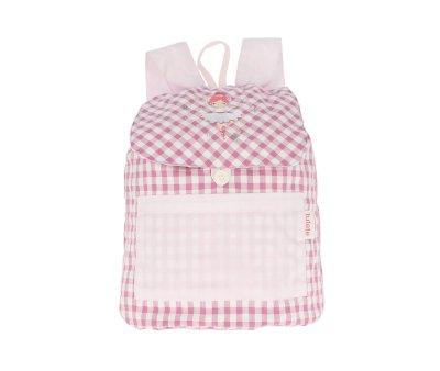 Small Vichy Ballet Personalised Backpack