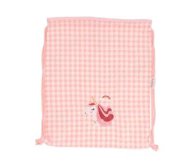 Mochila Saco Vichy Magical Unicorn Personalizable
