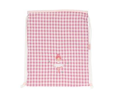 Vichy Ballet Personalised Drawstring Backpack