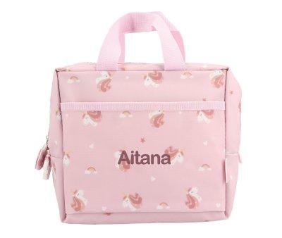 Bolsa de Lanche Trmica Personalizvel Magical Unicorn