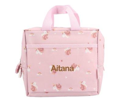 Bolsa de Lanche Trmica Personalizvel Magical Unicorn