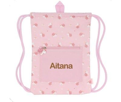 Mochila Saco Impermevel Personalizvel Magical Unicorn