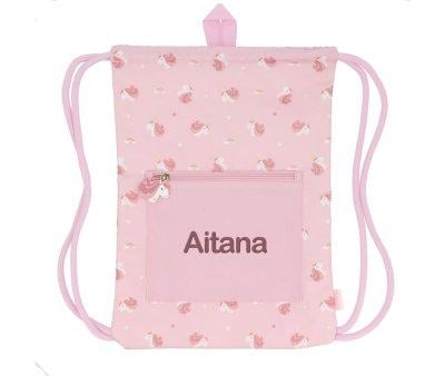 Mochila Saco Impermevel Personalizvel Magical Unicorn