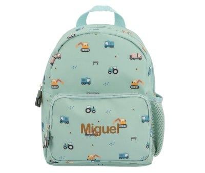 Mochila Infantil Personalizvel Trucks