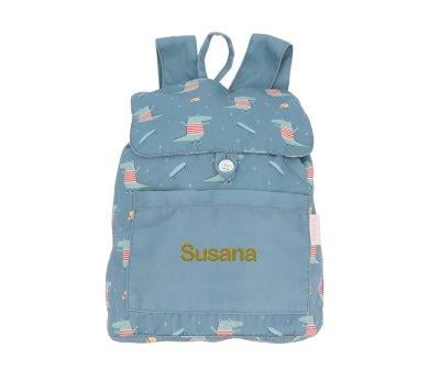 Mochila Tecido Pequena Personalizada Croc