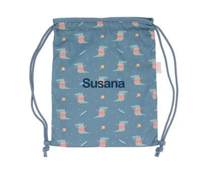 Mochila Saco Tecido Personalizada Croc