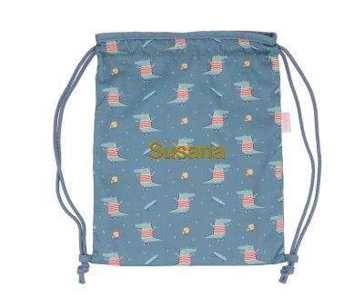 Mochila Saco Tecido Personalizada Croc
