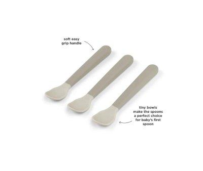 Pack of 3 Easy-Grip Baby Spoons Foodie Sand