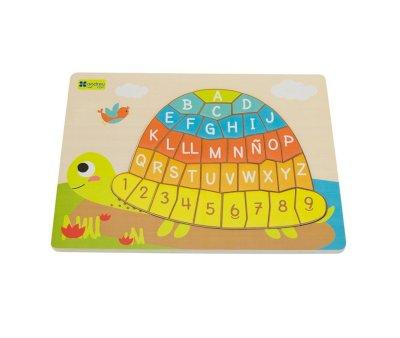 Puzzle Tartaruga con Alfabeto e Numeri