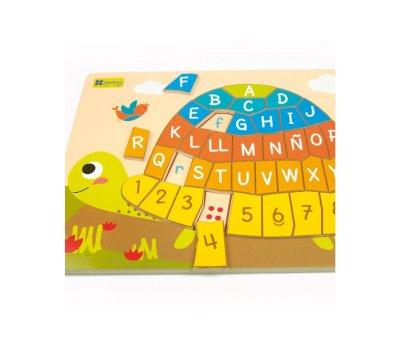 Puzzle Tartaruga con Alfabeto e Numeri