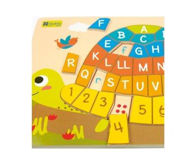 Puzzle Tartaruga con Alfabeto e Numeri