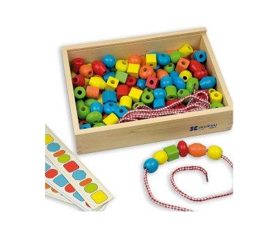 130 Wooden Beads for Threading