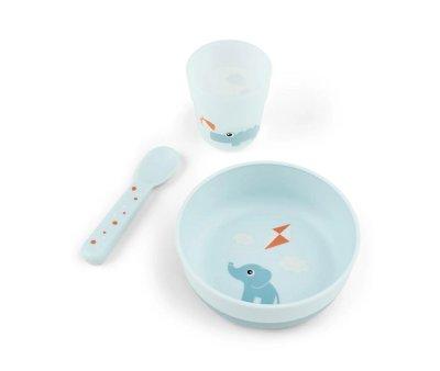 Set First Tableware Playground Blue