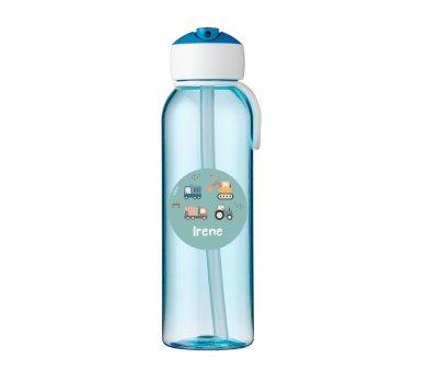 Botella Campus Flip-Up Personalizada Azul 500ml Trucks
