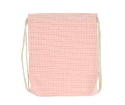 Sacca Zaino Personalizzabile Nordic Check Blush