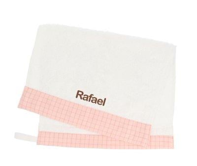 Asciugamano Asilo Personalizzabile Nordic Check Blush