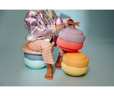 Conjunto  Stapelstein Rainbow Pastel 6+1 Board Super Confetti New