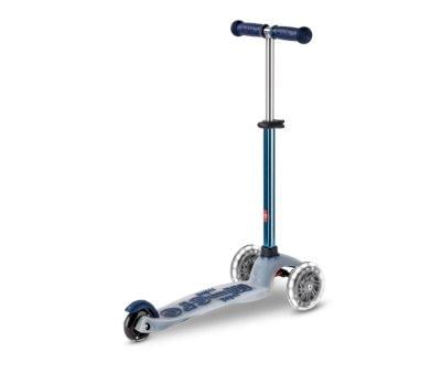 Patinete Mini Micro Deluxe Flux Neochrome Azul Luces LED
