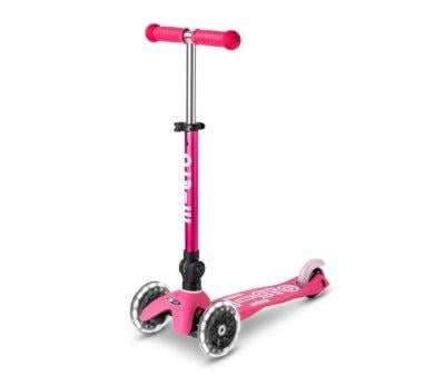 Scooter Mini Micro Deluxe Rosa  LED